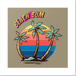 Beach Bum Posters and Art